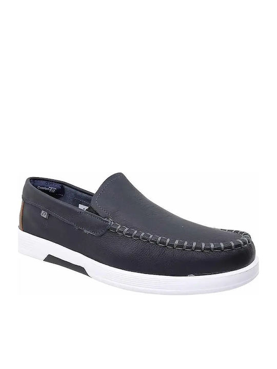 Pegada Δερμάτινα Ανδρικά Loafers σε Μπλε Χρώμα