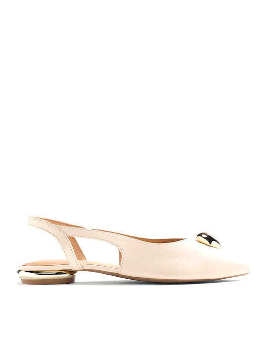 Gioseppo Leather Women's Ballerina Shoes In Bei...