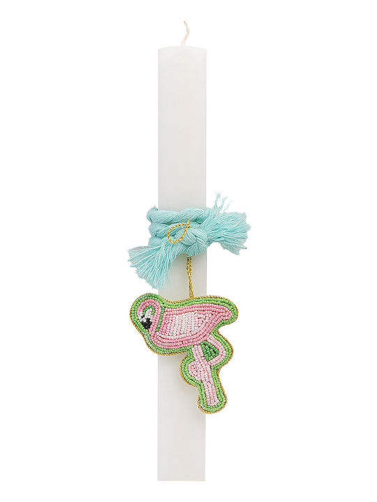 Beauty Home Λαμπαδα Λευκη 33cm Φλαμινγκο Beauty Home Λαμπαδα Λευκη 33cm Φλαμινγκο
