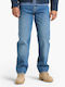 Men's Cargo Jeans Pants Dark Blue