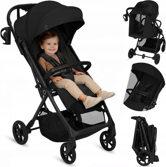 Lionelo Tansi Baby Stroller Suitable from 6+ Months Black Onyx