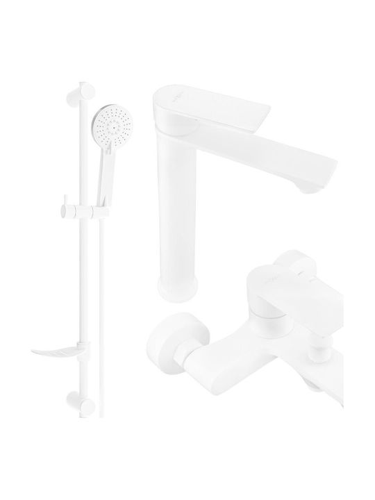 Mexen Mischung Badewanne Thermostatische Komplettes Set Weiße