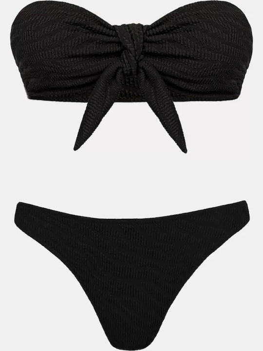 Set Bikini με Αφαιρούμενη Ενίσχυση Μαύρο