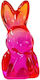 Crystal-bunny Pink Glass 6x5x12 Cm Spray Painted Color