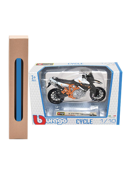 Easter Candle with Toy Motorcycle Ktm 990 Supermoto R for Ages 3+ 1:18 Bburago