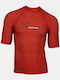 Rock Club Men's Short Sleeve Sun Protection Shirt Red MRG257-400
