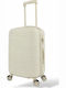 Ormi Cabin Hard Travel Suitcase Cream With 4 Wheels Height 55cm