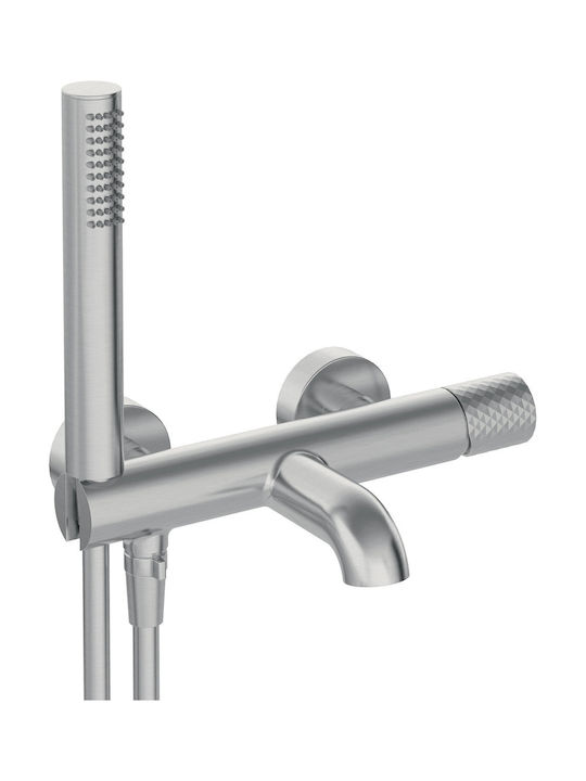 Deante Thermostatic Bathtub Mixing Faucet Complete Set Gray