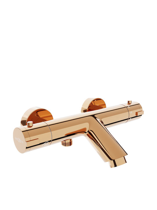 Mexen Mischen Badewannenarmatur Thermostatisch Rose Gold