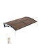 Vevor Polycarbonate Door / Window Canopy Roof P78xW38cm