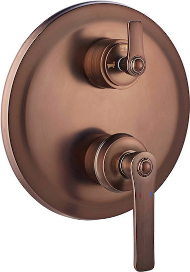 Omnires Built-in Battery Mixer For Bathtub Copper 5902539811513