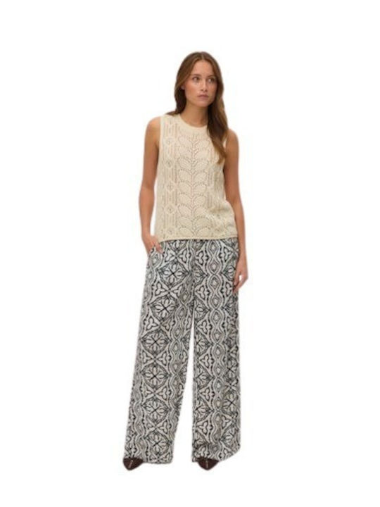 Vero Moda Γυναικεία Παντελόνα Μπεζ