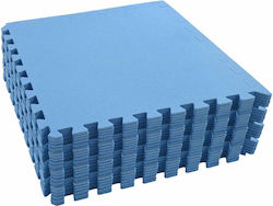 vidaXL Δάπεδα Παζλ Γυμναστηρίου 60x60x1cm 24τμχ Μπλε vidaXL Δάπεδα Παζλ Γυμναστηρίου 60x60x1cm 24τμχ Μπλε