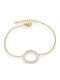 Charmy Women's Bracelet Chain Made of Gold Plated Steel with Zircon 18cm B3540