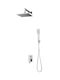 Omnires Built-in Mixer Phone & Shower Head Set for Shower Silver