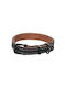 Flamingo Dog Collar Montana Leather Black Large 43.5-53.5cm x 25mm