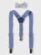 Mayoral 26-10161-077 Bow Tie & Suspenders Blue Mayoral