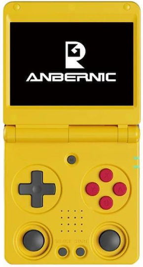 Anbernic Rg 34xxsp 3.4 Inch Ips Linux Retro Quad Core Cortex-a53 Processor 5g Wifi Shell Dual Joystick 64g+256g Yellow