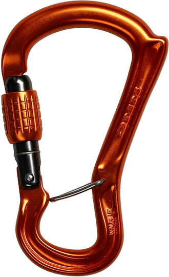 Kletterkarabiner DMM Ceros Schraubkarabiner Orange