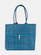Straw Women's Turquoise Handbag