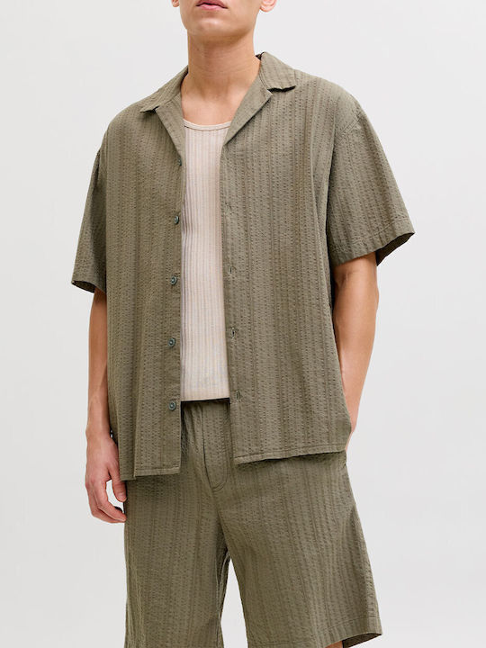 Jack & Jones Resort Cămașă Cu Mâneca Scurtă Verde Olive