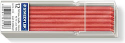 Μύτες Μηχανικών Μολυβιών Staedtler Mine Lumocolor Non-perm Red 12st Μύτες Μηχανικών Μολυβιών Staedtler Mine Lumocolor Non-perm Red 12st
