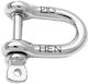 Pig & Hen D-shackle 4mm Silver