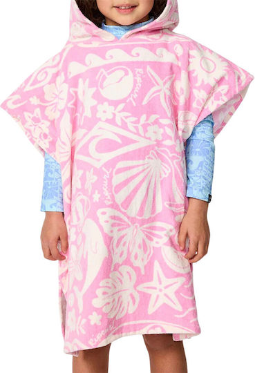 Rip Curl Mixed Snap K Hooded Poncho Pink