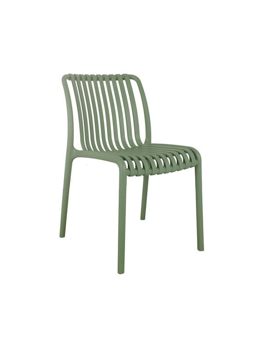 Manhattan Dining Chair Made of Polypropylene Green