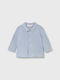 Kids Long-sleeved One Color Shirt Light Blue