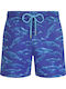 Men's Swimwear Shorts Blue with Prints