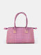 Straw Women's Handbag Lilac