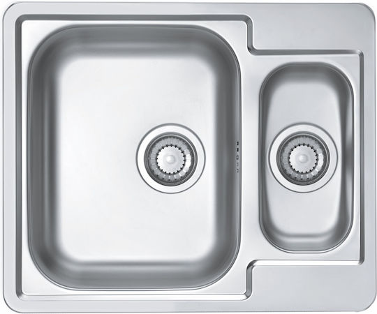 Alveus Drop-In Inox Küchenspüle M50xB61.5cm Graue