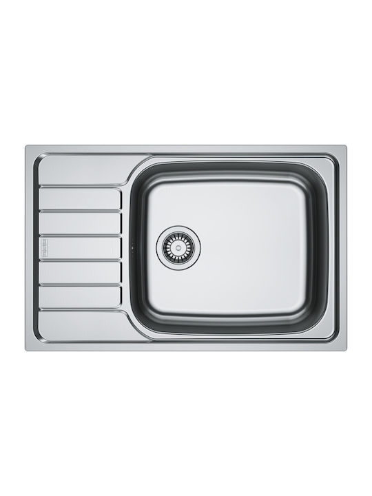 Franke Spark Skl Drop-In Кухненски Мивка Inox Дължина 50xШирина 78см Сива