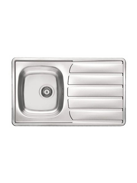 Alveus Unterbau Küchenspüle Inox M50xB86cm Graues