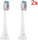 Truelife Sonicbrush Clean Sensitive Toothbrush Head White 2 Pcs Gently Massages Gums