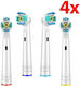 Denix Toothbrush Head Oral-b Eb-25p Floss 4 Pcs Thorough Oral Hygiene
