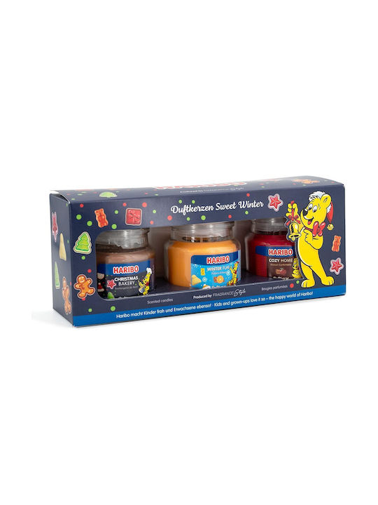 Haribo Lumânare Aromatică în Borcan cu Miros de Vanilie 85gr 3 Bucăți