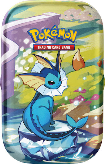 Pokemon Vaporeon Mini Prismatic Evolutions Tin Διάφορα Σχέδια