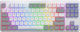 HATOR Rockfall 3 Wireless Gaming Mechanical Keyboard Tenkeyless with Hator Aurum Orange Switches and RGB Lighting English US White