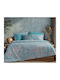 Nef-Nef Homeware Charisma Подредба Чаршафи King Size с Еластична Лента 240x270+35см Сини (4 Бройки)