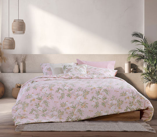 Nef-Nef Homeware Dreamel Подредба Чаршафи Кралица 240x270см Розови 4 Бройки