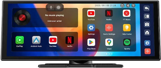 Ottocast Екран 11.4" Мултимедийен за Табло на Автомобил с Apple CarPlay / Android Auto / Bluetooth / GPS