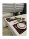 Stoff Tischsets Rot 45x32cm