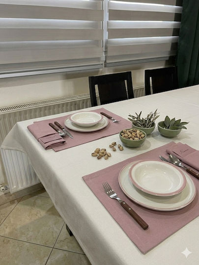 Stoff Tischsets Rosa 45x32cm