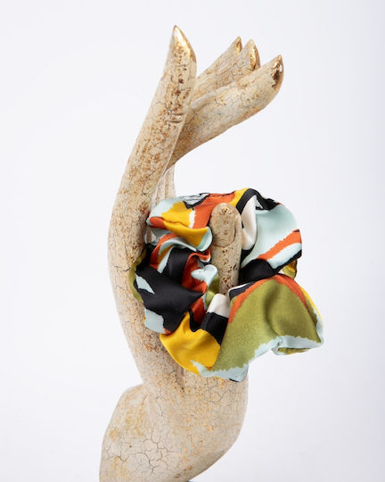 Scrunchie Satin Μέγεθος One Size Multi Zebra