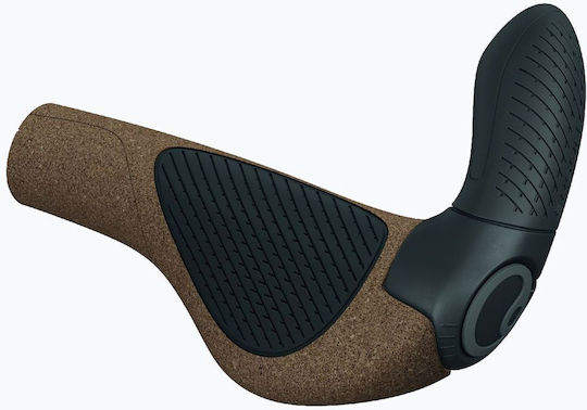 Ergon Gp3 Evo Biokork Handlebar Grips Brown Black Size L