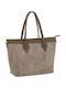 Set Damenhandtasche Shopper Schulter Grau 718-0085-Grau