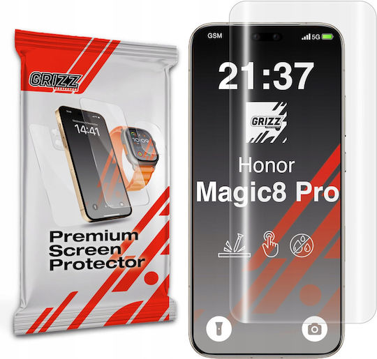 GrizzGlass Hydrogel Displayschutzfolie für Honor Magic8 Pro