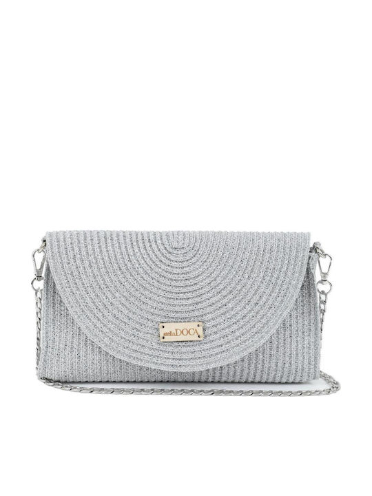 Straw Women's Crossbody Bag Silver